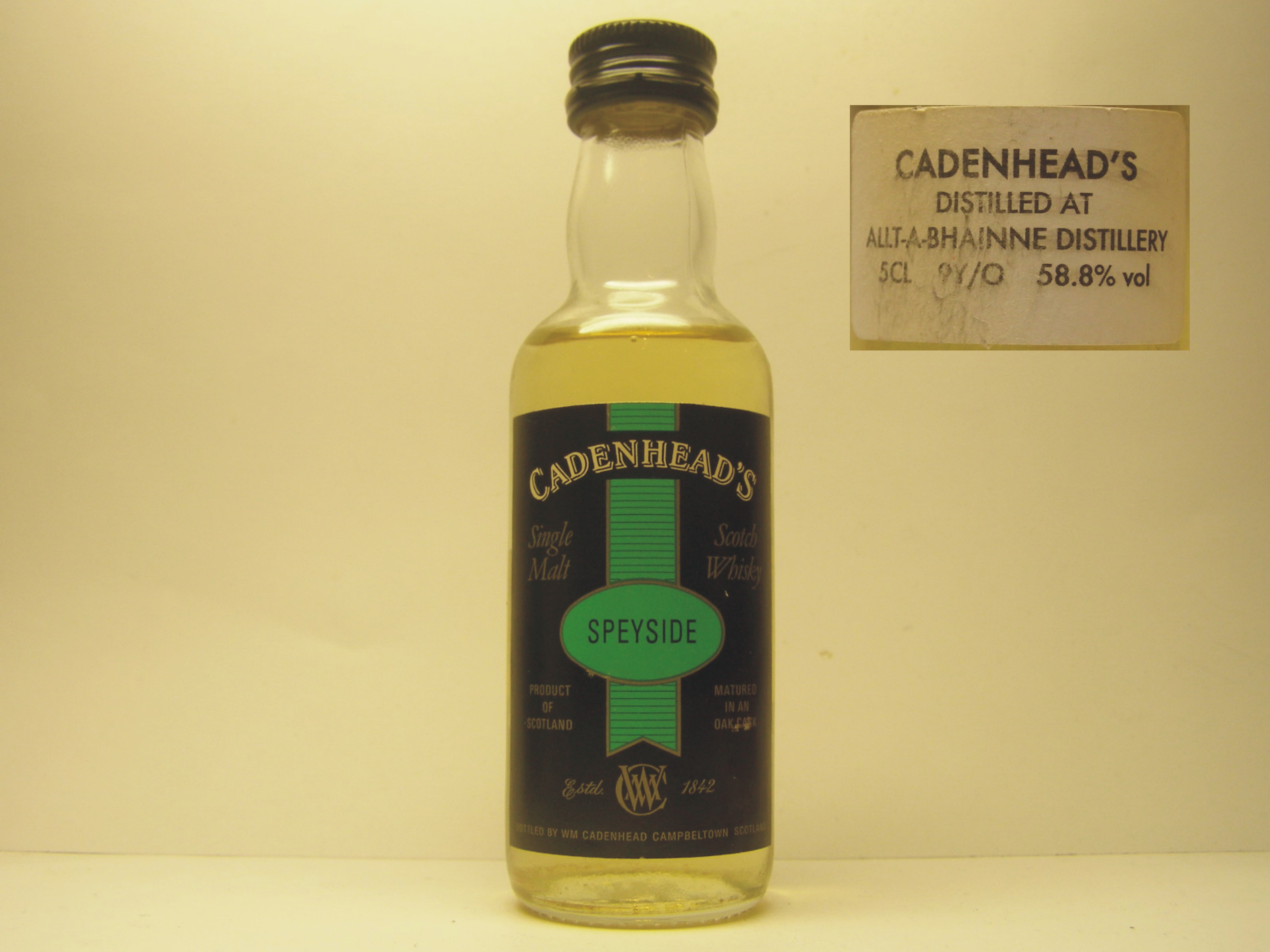 SSMSW 9yo "Cadenhead´s" 5Cl 58,8%vol